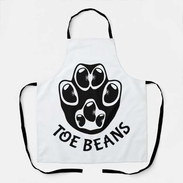 Toe Beans - Black Beans Apron (Front)
