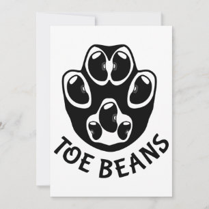 Toe Beans - Black Beans Holiday Card
