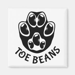 Toe Beans - Black Beans Magnet