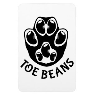 Toe Beans - Black Beans Magnet