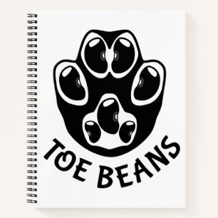 Toe Beans - Black Beans Notebook
