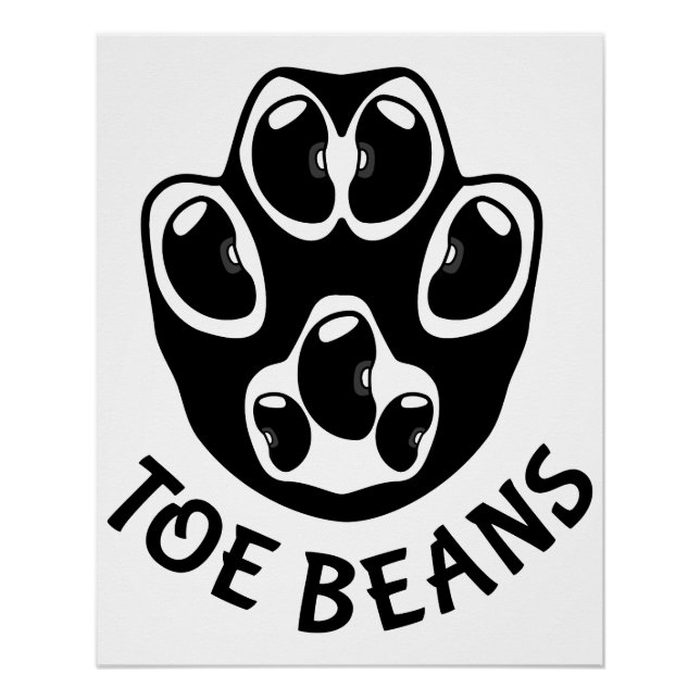 Toe Beans - Black Beans Poster (Front)