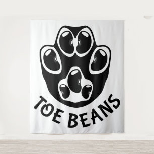 Toe Beans - Black Beans Tapestry