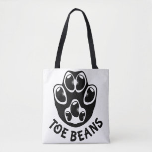 Toe Beans - Black Beans Tote Bag