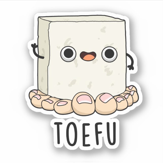 Toe-fu Funny Tofu Pun  (Front)