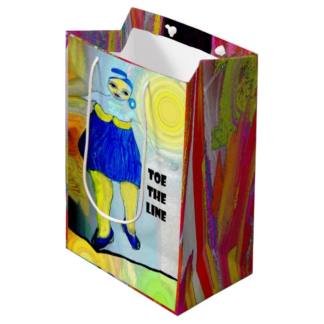 Toe The Line gift bag (Front Angled)