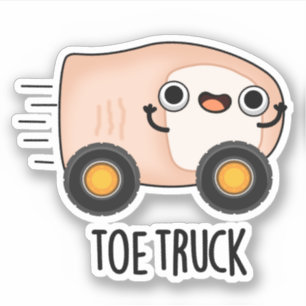 Toe Truck Funny Anatomy Body Parts Pun