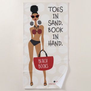 Toes in Sand. Book in Hand. Beach Towel