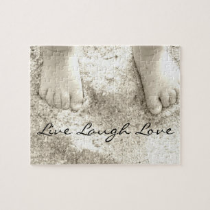 Toes In The Sand Picture Jigsaw Puzzle
