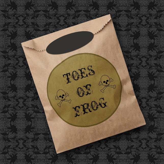Toes Of Frog Witch's Potion Label Favour Bag (Creator Uploaded)