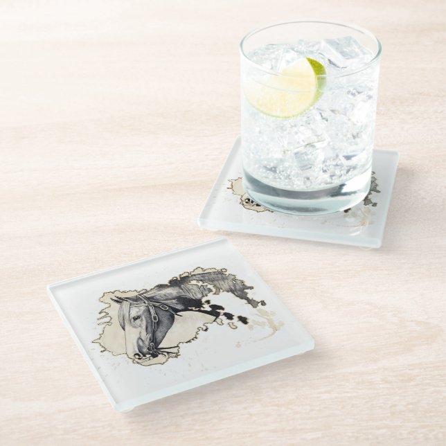 Toffee Glass Coaster (Angled)