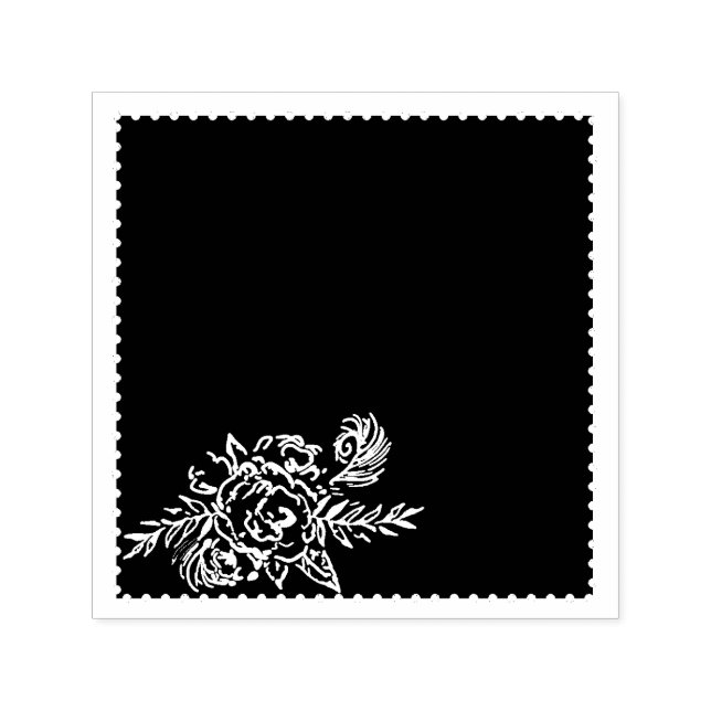 Toffee Rose Self-inking Stamp (Design)