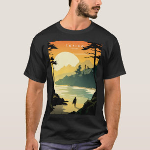 Tofino Canada Travel Poster Illustration T-Shirt