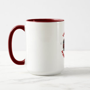 Tofino mug with maroon coloured insert