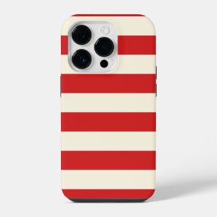 Tofu Cream Postbox Red Stripes iPhone 14 Pro Case