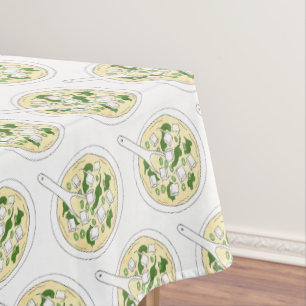 Tofu Miso Soup Japanese Restaurant Food Japan Tablecloth