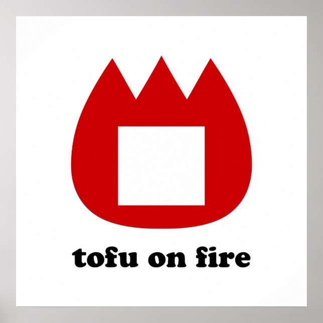 📛 tofu on fire poster (Front)