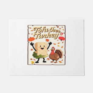 Tofu Over Turkey Classic T-Shirt Doormat
