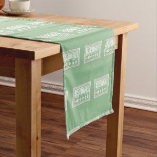 Tofu Pop art food packaging Short Table Runner