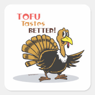 Tofu Thanksgiving Square Sticker