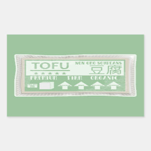 Tofu Vegan Vegetarian food Sticker