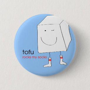TofuRocksbluebackground.ai 2 Inch Round Button