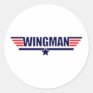 Tog Gun Wingman Classic Round Sticker