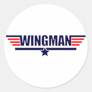 Tog Gun Wingman Classic Round Sticker