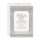 Toga fête Anniversaire Invitation avec thème romai