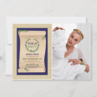 Toga Party Ancient Roman Birthday Ivy Scroll Photo