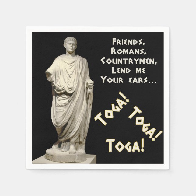 Toga! Toga! Toga! Napkin (Front)