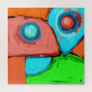 Together, a digital abstract original painting jigsaw puzzle