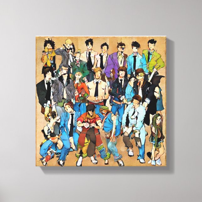 Together and mixed. canvas print (Front)