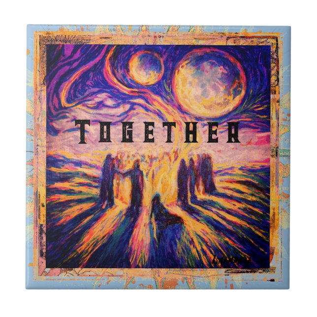 Together by the fire Mystical Tile (Front)