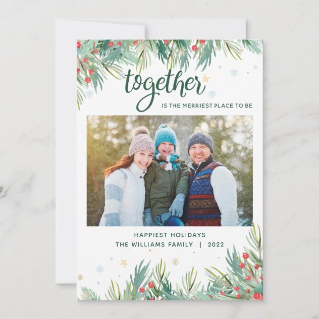 Together Christmas Holiday Card (Front)