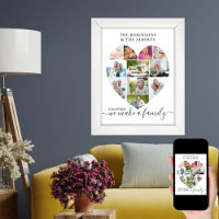 Together Custom Heart Shaped 11 Photo Collage