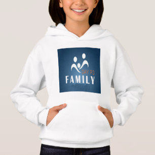 Together Family Graphic Girls Hoodie