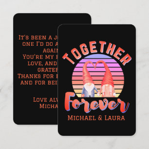 Together Forever Gnome Couple Card