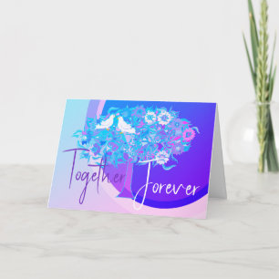 Together Forever Happy Anniversary Note Card