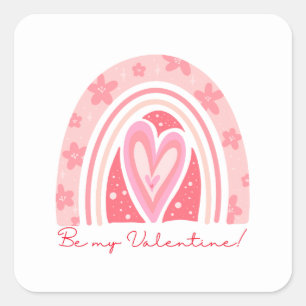 Together Forever Happy Valentine's Day 2024 Square Sticker