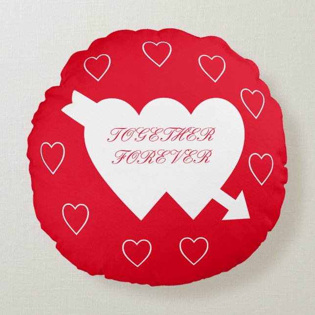 Together Forever Heart Pillow (Front)