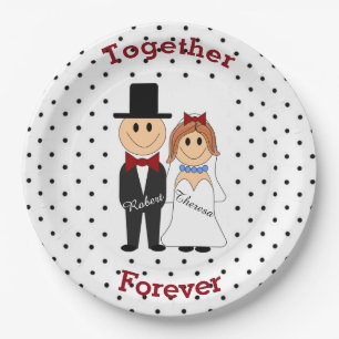 Together Forever Paper Plate