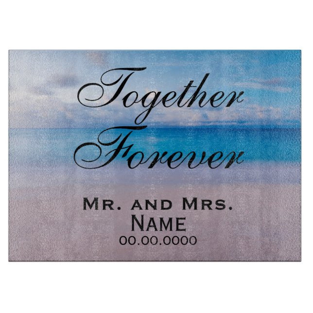 Together Forever Personalized Cutting Board (Front)