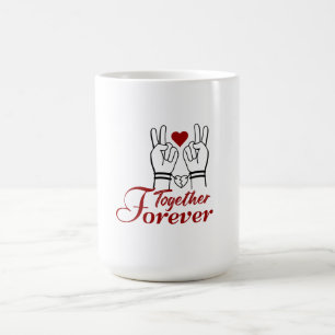 “Together Forever – Romantic Valentine’s Day Coupl Coffee Mug