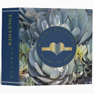 Together Forever Succulent Plant Wedding Album Binder