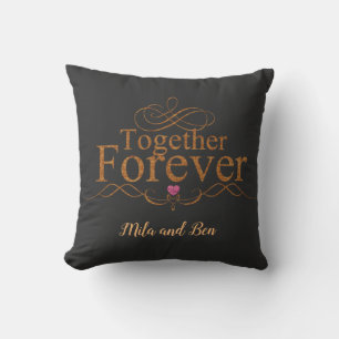 Together forever throw pillow