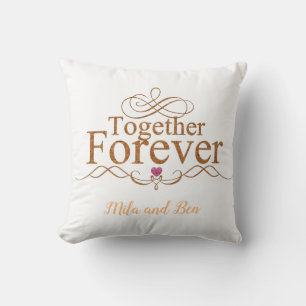 Together forever throw pillow