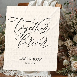 Together Forever Wedding Fleece Blanket