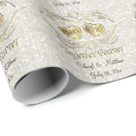 Together Forever | White Wedding Confetti Wrapping Paper<br><div class="desc">Together Forever - Beautiful White Wedding Confetti Print. 100% Customizable. Ready to Fill in the box(es) or Click on the CUSTOMIZE button to add, move, delete or change any of the text or graphics. Made with high resolution vector and/or digital graphics for a professional print. NOTE: (THIS IS A PRINT....</div>
