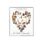 Together Heart Shaped Photo Collage Personalized